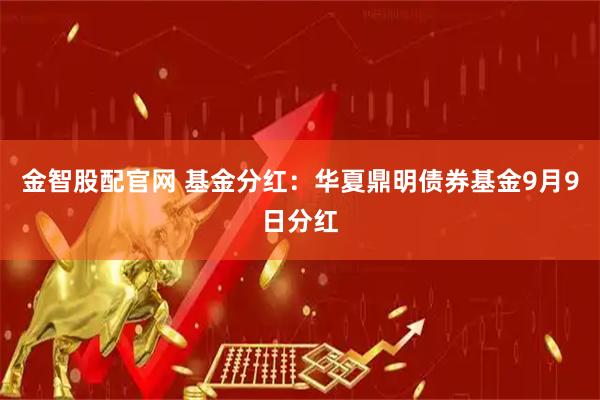 金智股配官网 基金分红：华夏鼎明债券基金9月9日分红